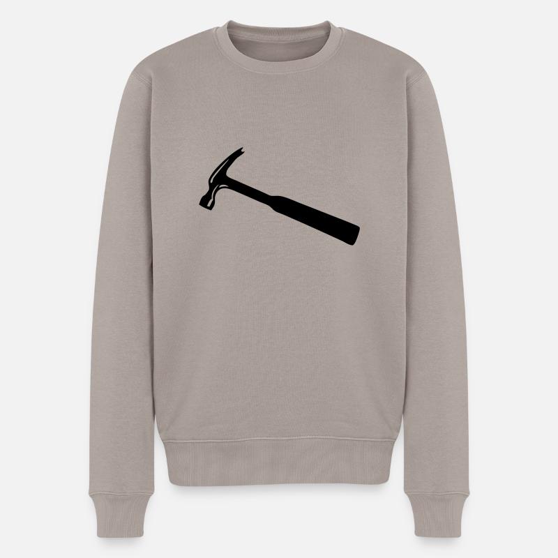 Hammer - Männer Premium Bio Pullover - Taupe