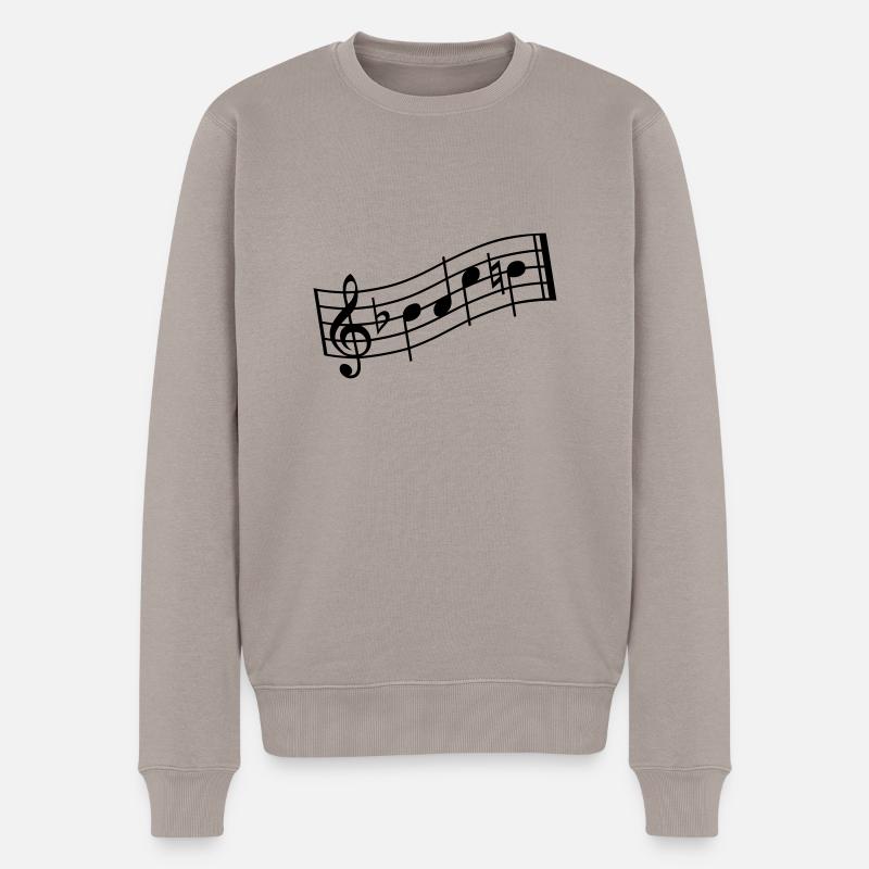bach - Männer Premium Bio Pullover - Taupe