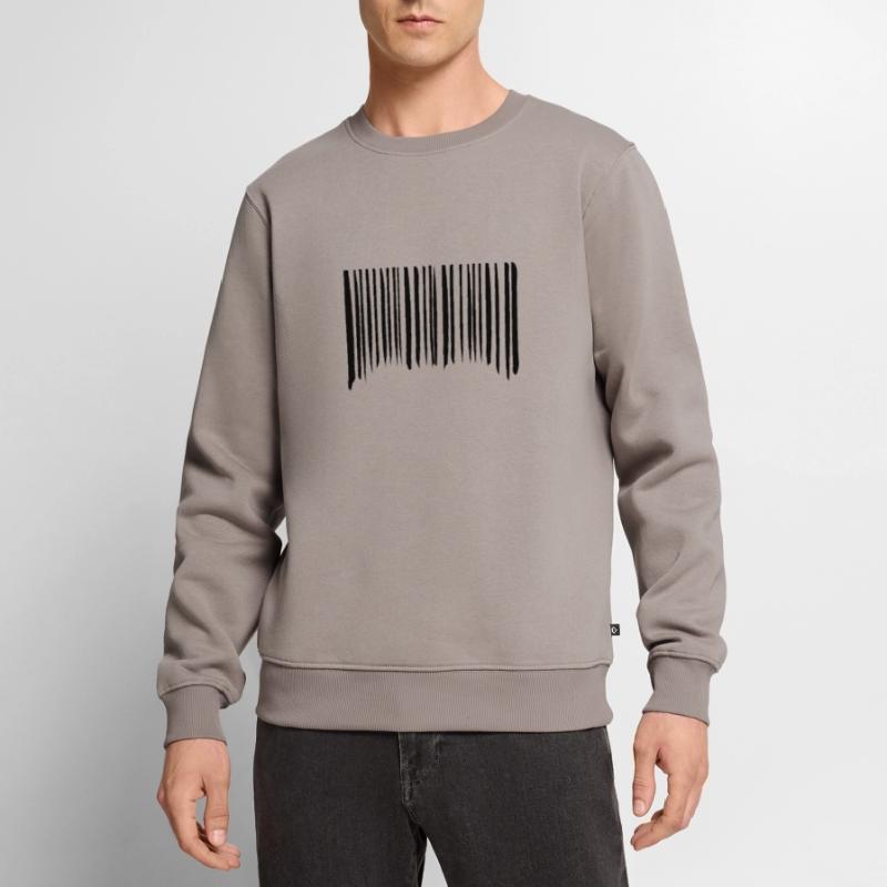 Barcode Strokes Lines Scribbled Barcode Scan Pull Premium bio Homme