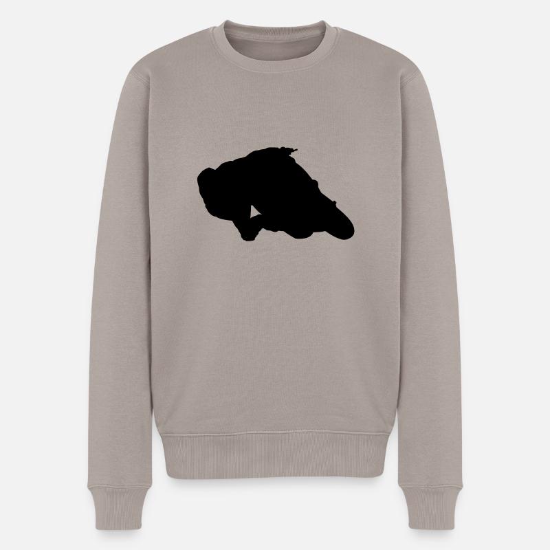 MotoGP # 1 - Männer Premium Bio Pullover - Taupe