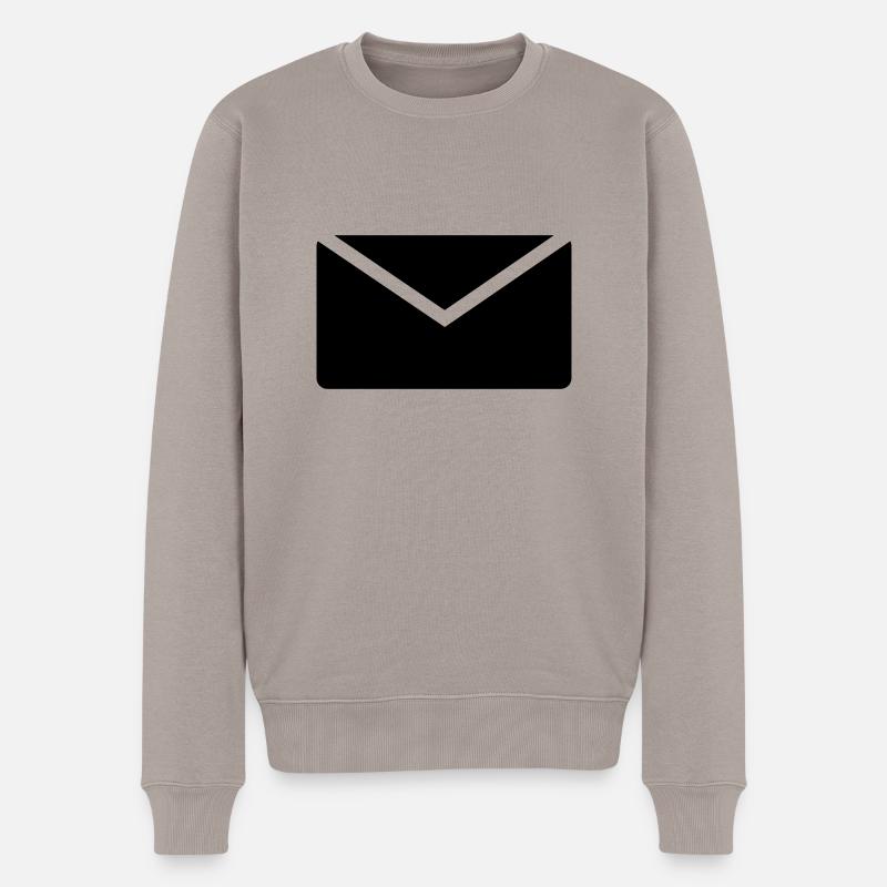Brief - Männer Premium Bio Pullover - Taupe