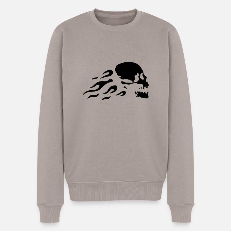 fast_skull - Pull Premium bio Homme - taupe