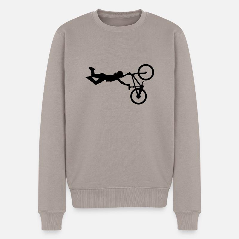 BMX # 2 - Männer Premium Bio Pullover - Taupe