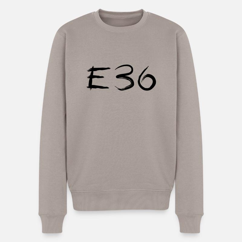 E36 Kaligraphie Art - Männer Premium Bio Pullover - Taupe