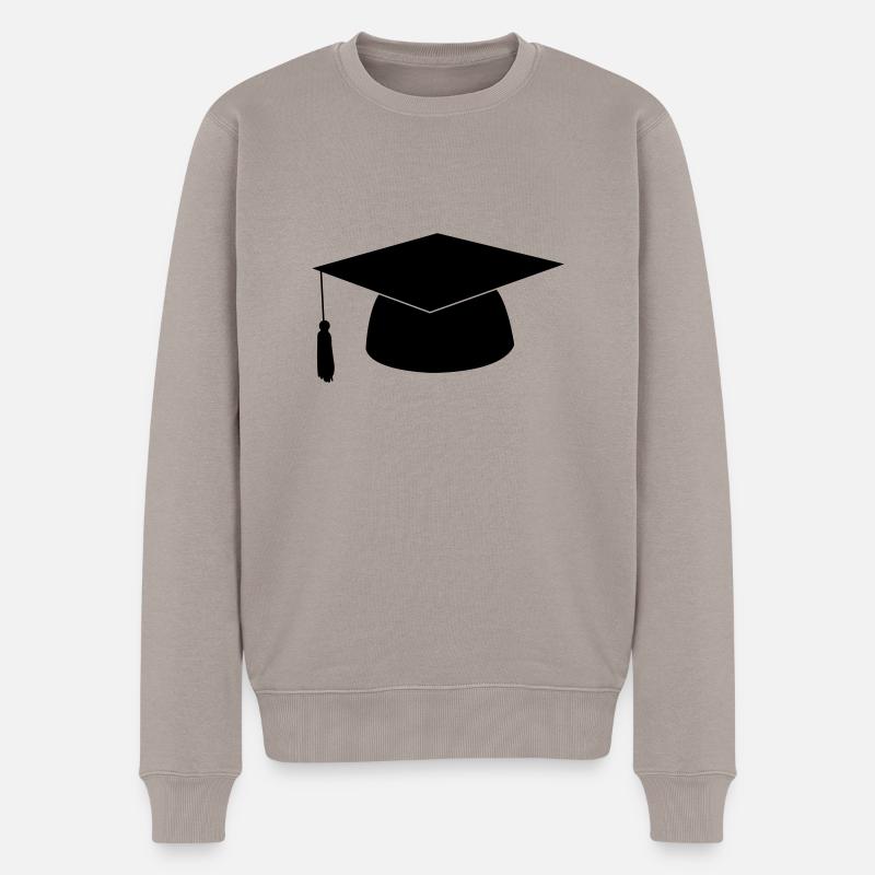 Doktorhut - Männer Premium Bio Pullover - Taupe