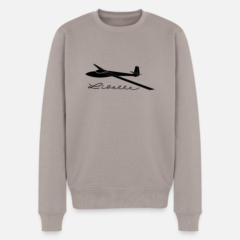 Standard Libelle ohne Winglets Geschenk - Männer Premium Bio Pullover - Taupe