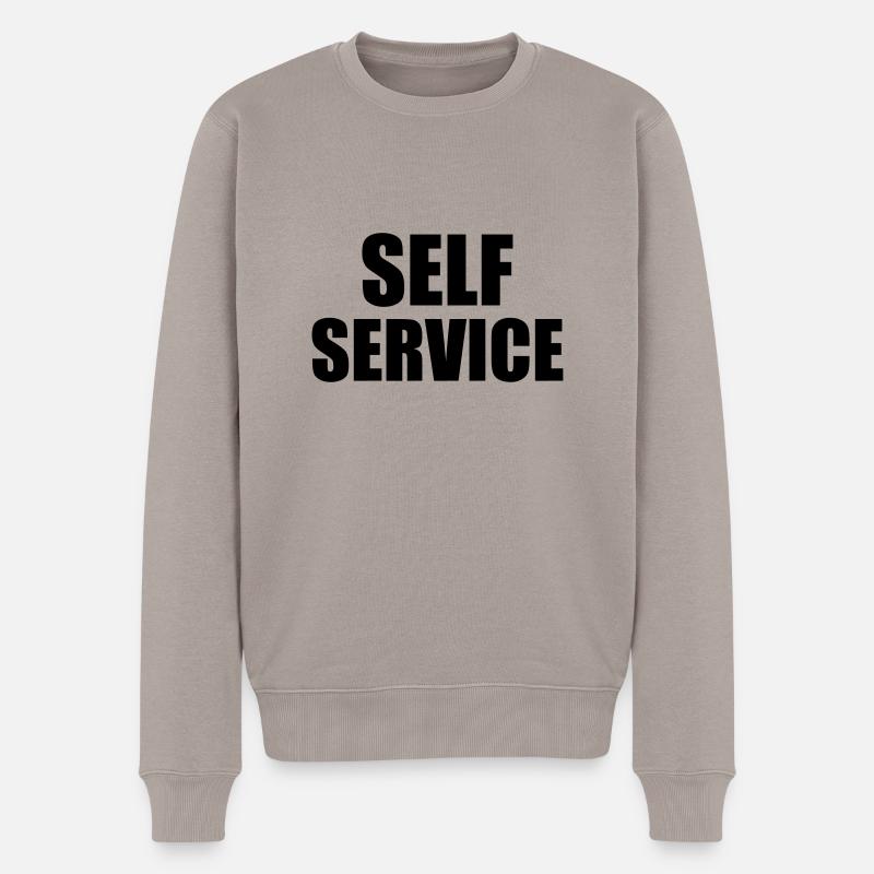 Self Service - Pull Premium bio Homme - taupe