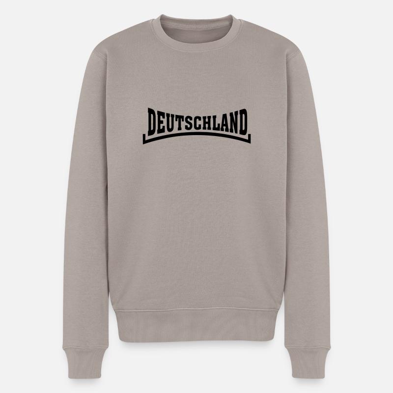 deutschland - Männer Premium Bio Pullover - Taupe