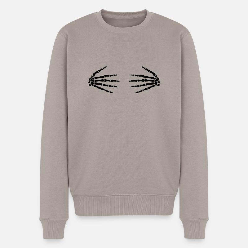 Mains - Pull Premium bio Homme - taupe
