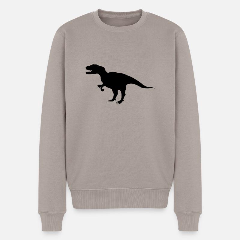 dinosaurier - Pull Premium bio Homme - taupe