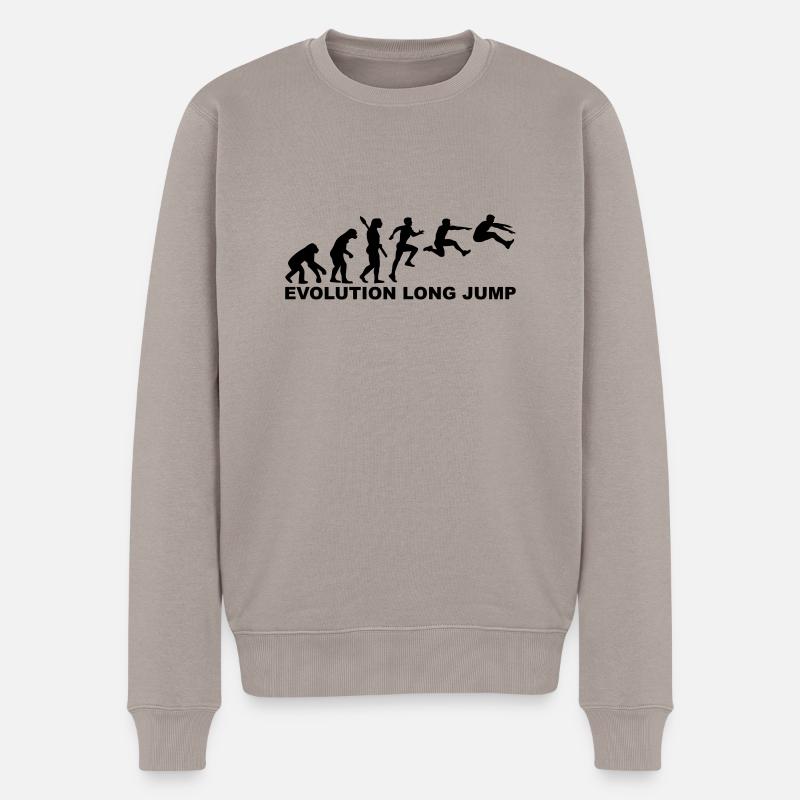 Evolution Long jump - Pull Premium bio Homme - taupe