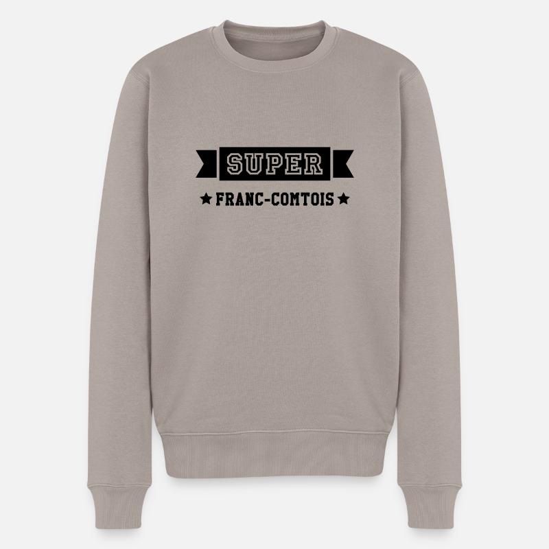 Franche-comté / Franc-Comtois / Franc-Comtoise - Pull Premium bio Homme - taupe