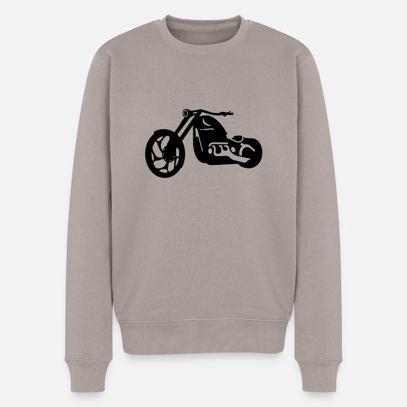 chopper - Männer Premium Bio Pullover - Taupe