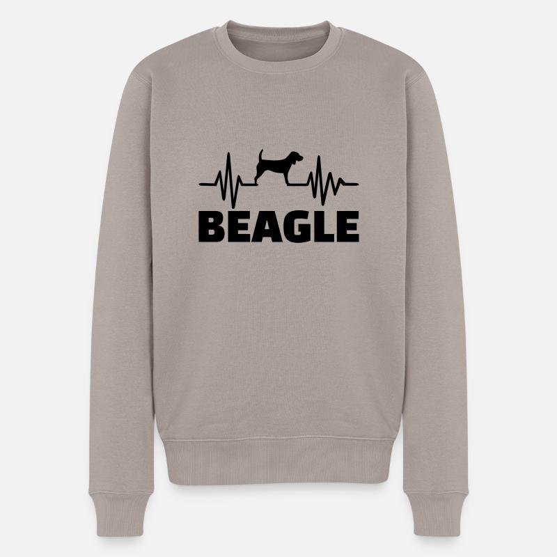 Beagle - Pull Premium bio Homme - taupe