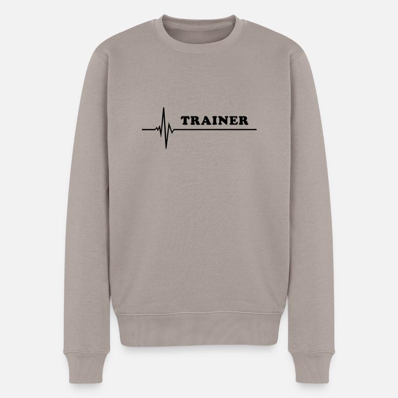 Pulse - Trainer - Pull Premium bio Homme - taupe
