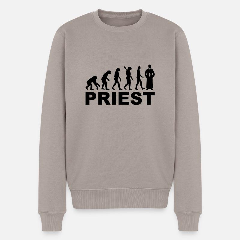 Pasteur - Pull Premium bio Homme - taupe