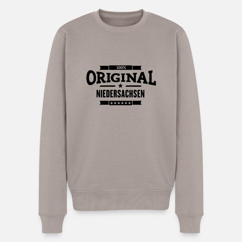 Original Niedersachsen - Männer Premium Bio Pullover - Taupe