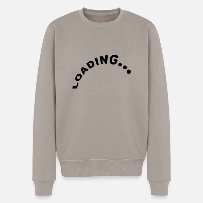 Loading Design - Männer Premium Bio Pullover - Taupe