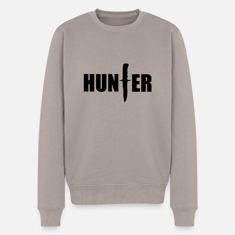 Hunter - Männer Premium Bio Pullover - Taupe