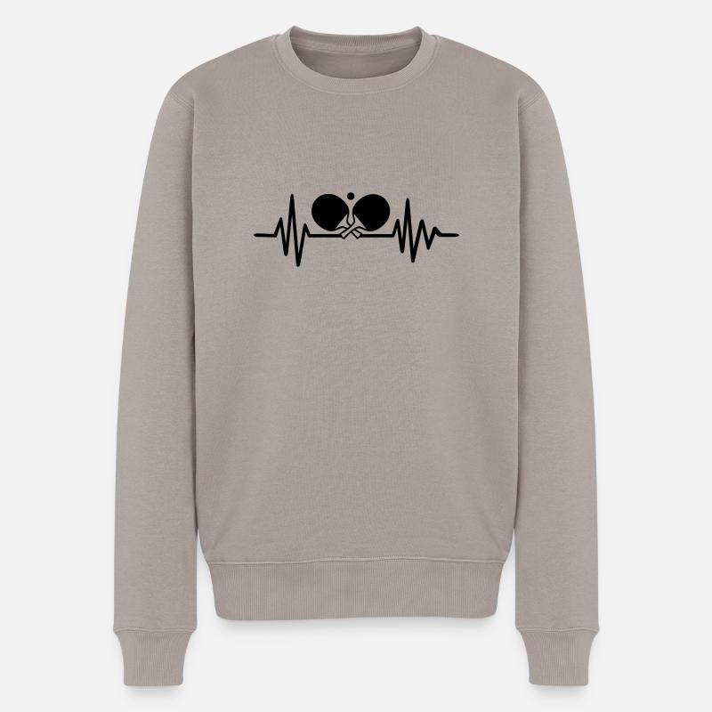 Ping-pong - Pull Premium bio Homme - taupe