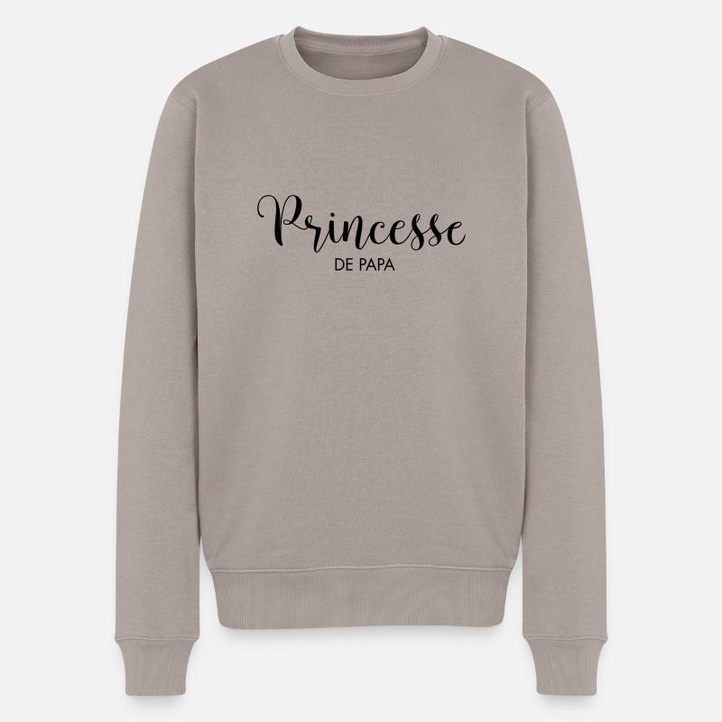 Princesse de PAPA - Pull Premium bio Homme - taupe