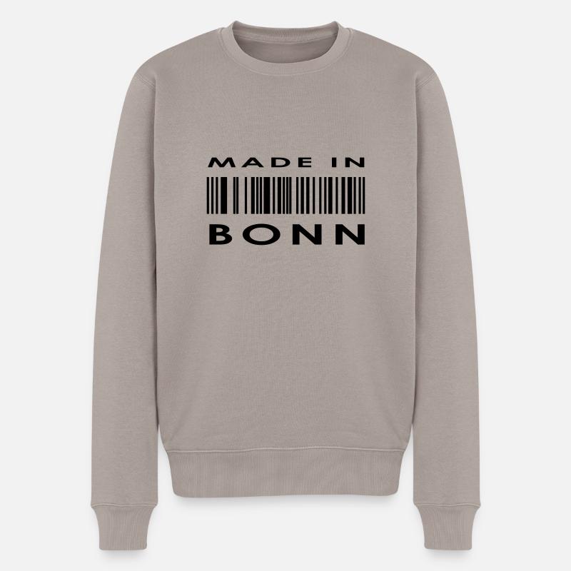 Bonn - Männer Premium Bio Pullover - Taupe
