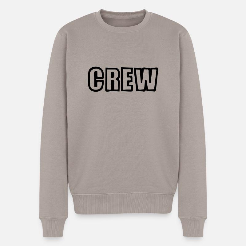 crew - Pull Premium bio Homme - taupe