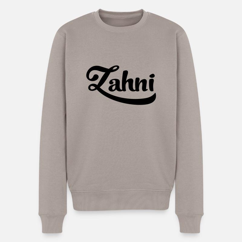 Zahn - Männer Premium Bio Pullover - Taupe