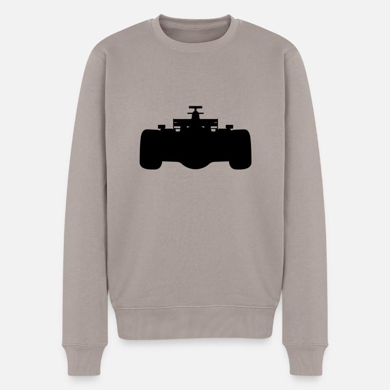 F1 # 1 - Männer Premium Bio Pullover - Taupe