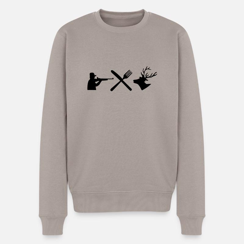 hunting fun - Pull Premium bio Homme - taupe