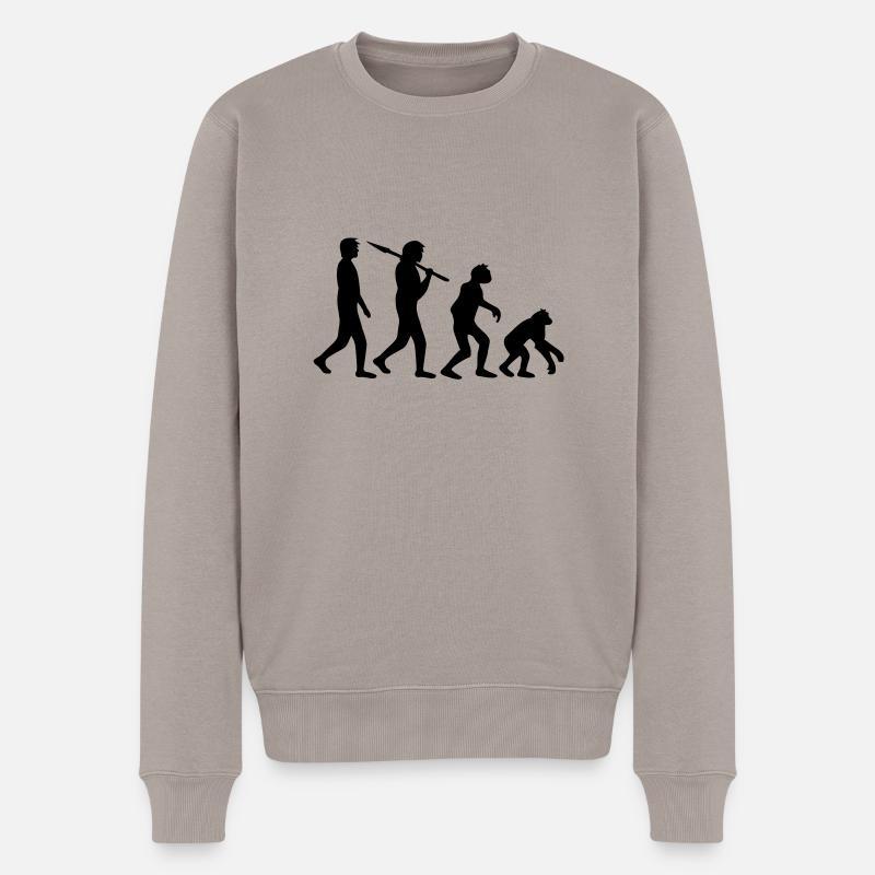 devolution - Pull Premium bio Homme - taupe