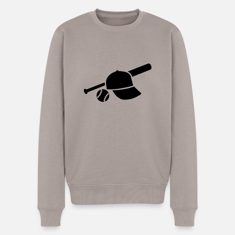 Baseball - Pull Premium bio Homme - taupe