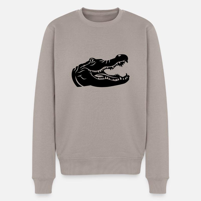 Crocodile - Pull Premium bio Homme - taupe