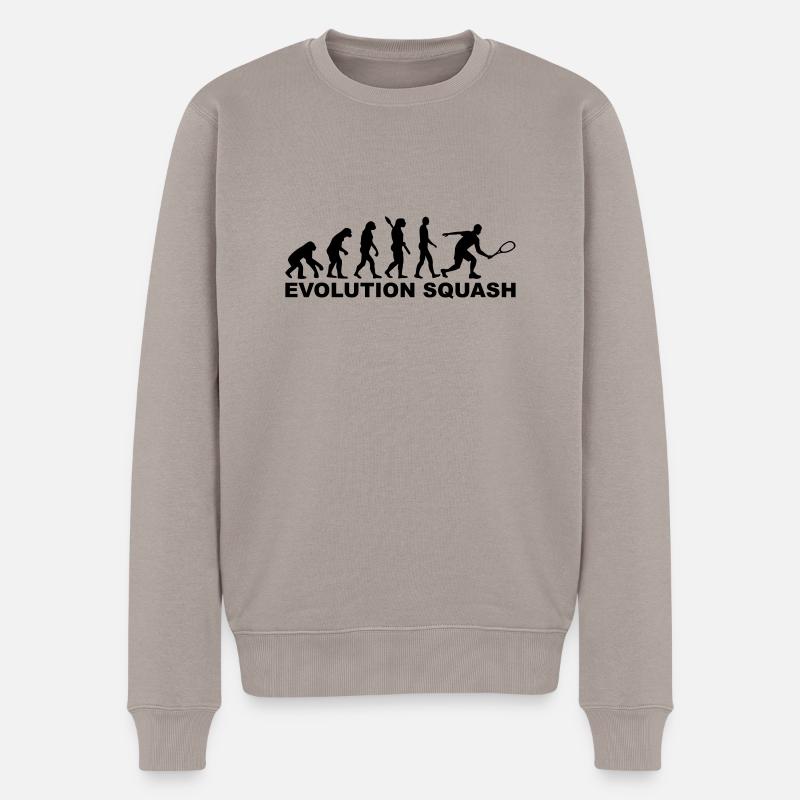 Squash - Männer Premium Bio Pullover - Taupe