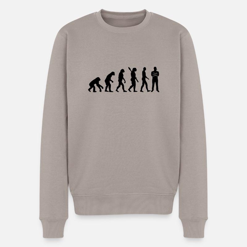 Security - Männer Premium Bio Pullover - Taupe