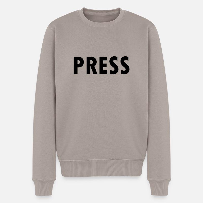 prints - Pull Premium bio Homme - taupe