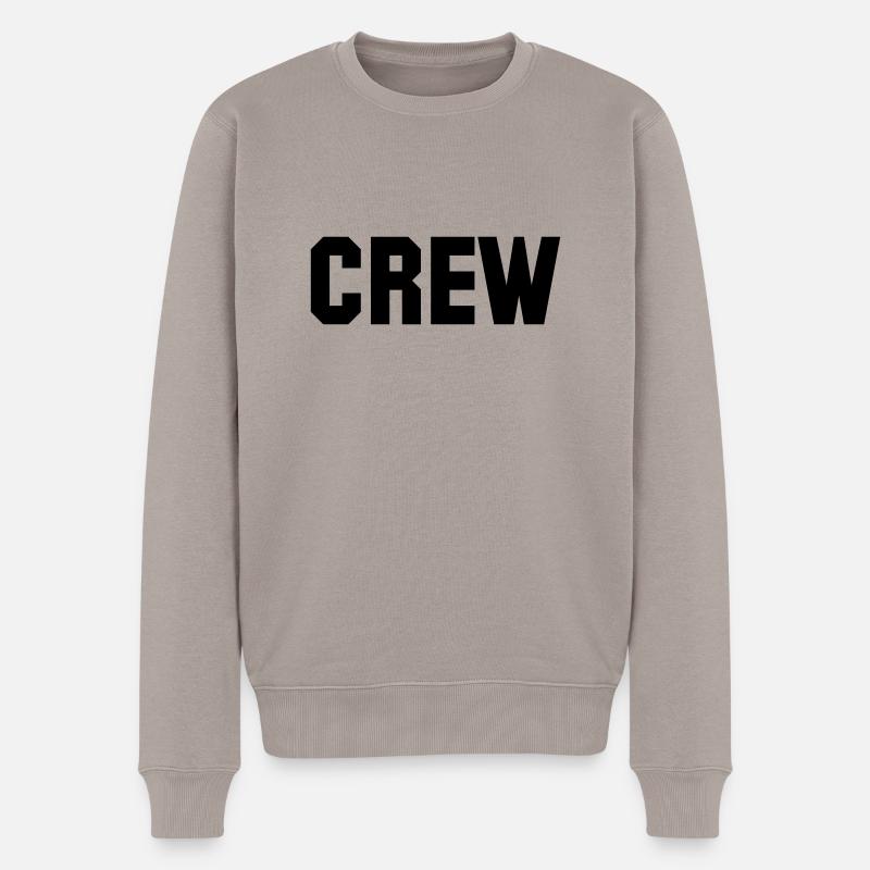 crew - Pull Premium bio Homme - taupe