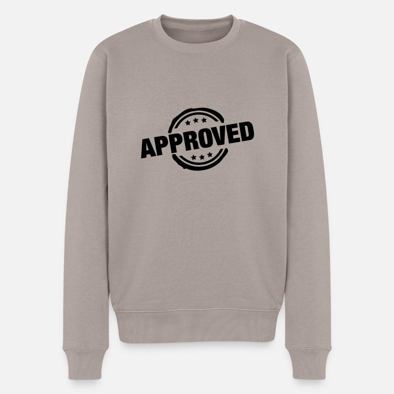approved_stamp_tk1 - Pull Premium bio Homme - taupe