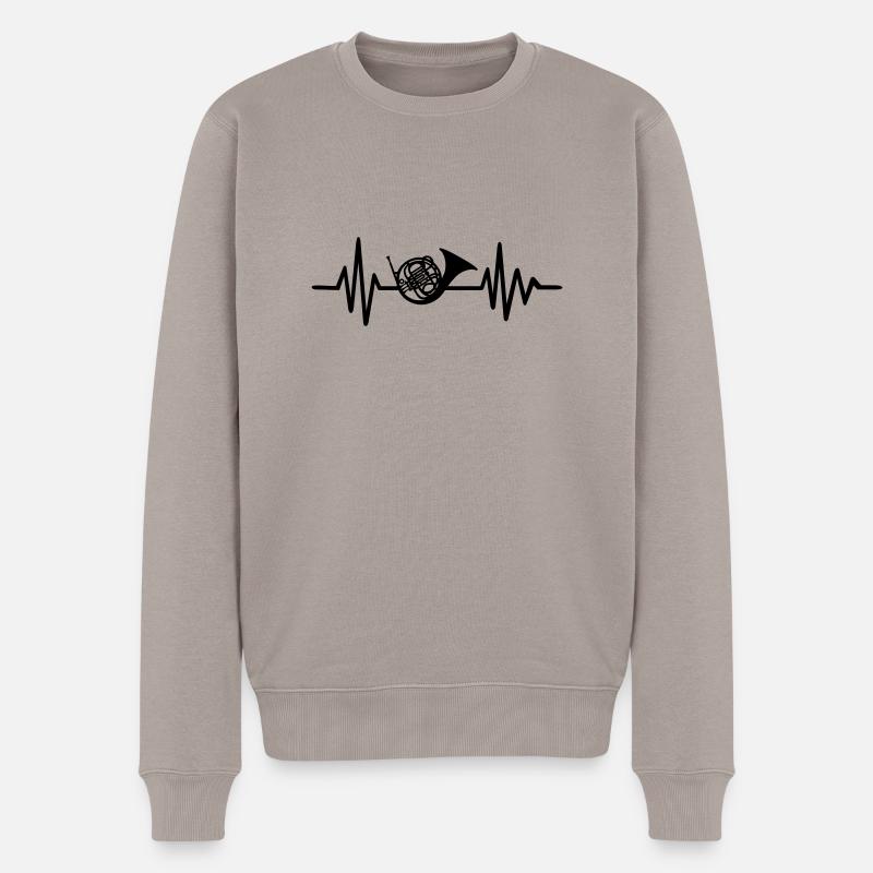 horn - Pull Premium bio Homme - taupe