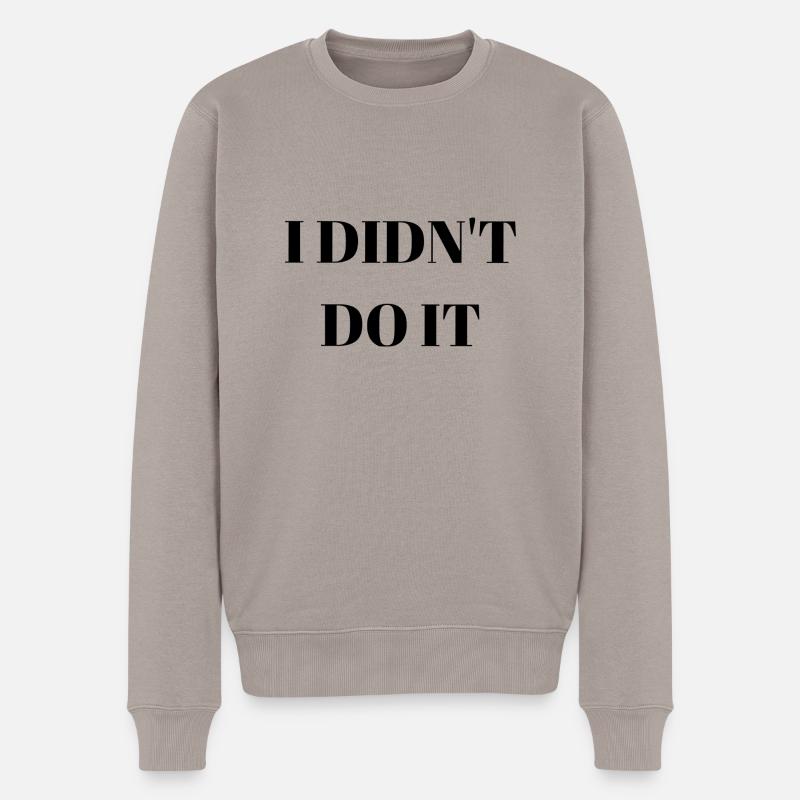 C’est pas moi - Pull Premium bio Homme - taupe