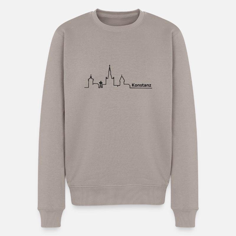 constance horizon - Pull Premium bio Homme - taupe