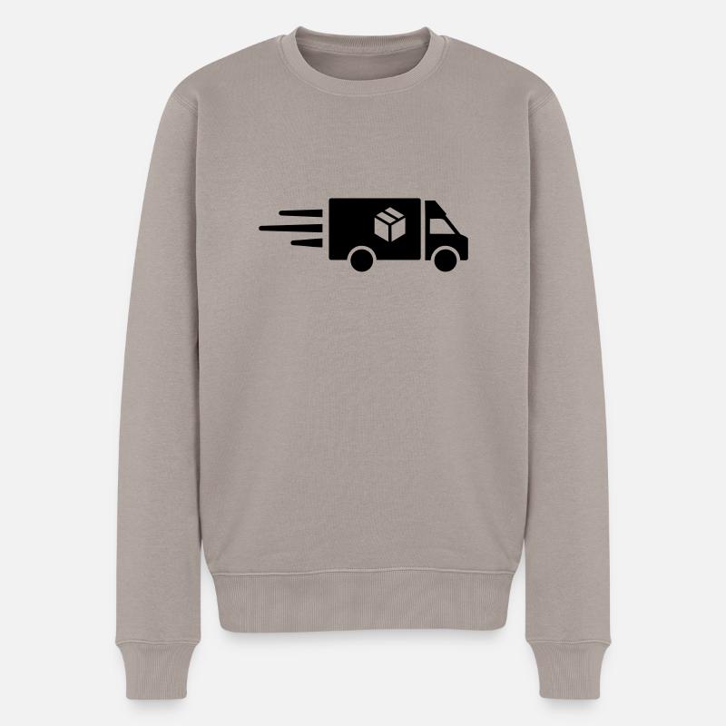 LKW - Männer Premium Bio Pullover - Taupe