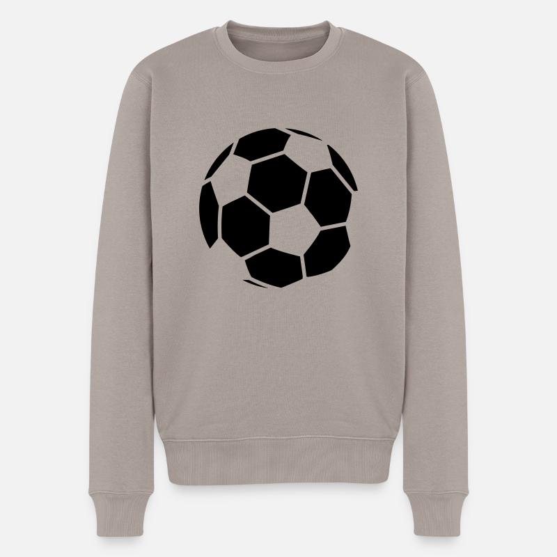 Soccer Pattern - Pull Premium bio Homme - taupe