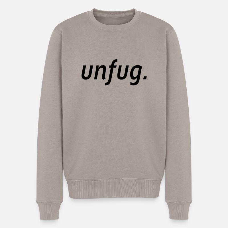 unfug. - Männer Premium Bio Pullover - Taupe