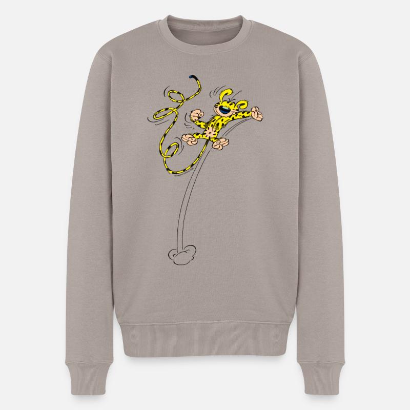 Marsupilami Saute Le Plus Haut - Pull Premium bio Homme - taupe