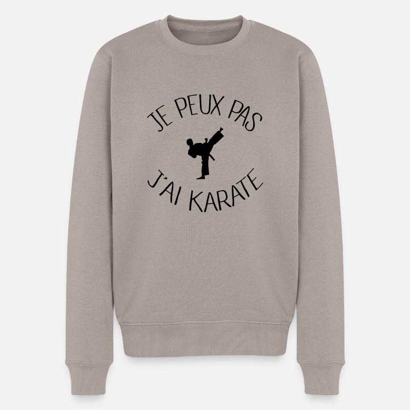 Je peux pas j'ai Karate - Pull Premium bio Homme - taupe