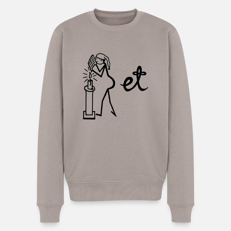 Poet, Bilderrätsel - Männer Premium Bio Pullover - Taupe