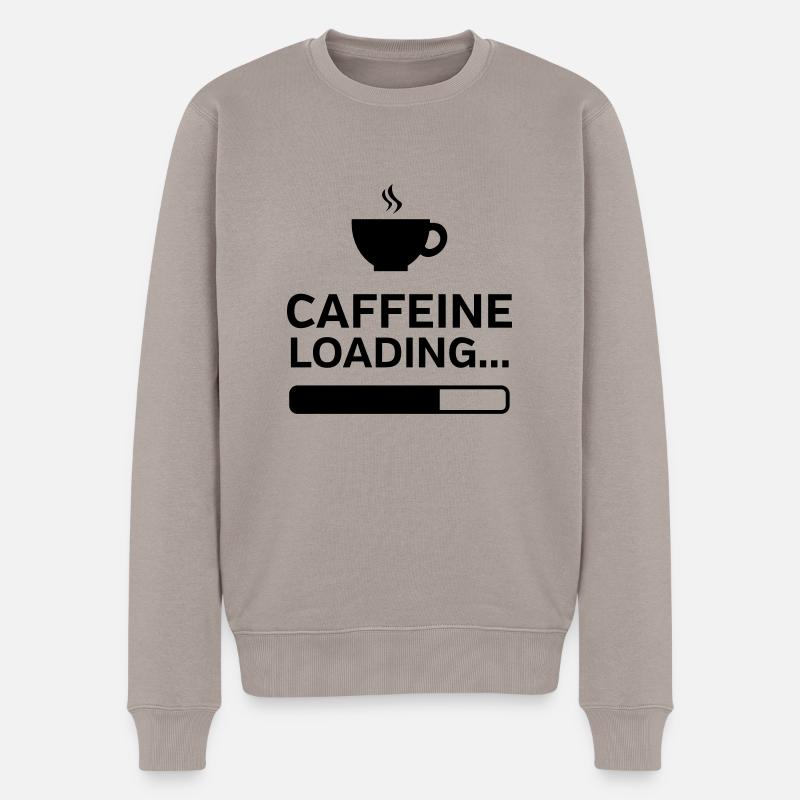 Caffeine Loading... - Pull Premium bio Homme - taupe