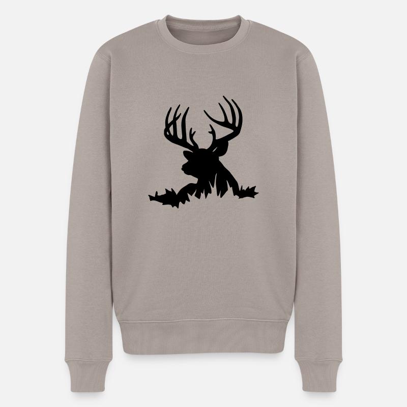 hirsch - Pull Premium bio Homme - taupe