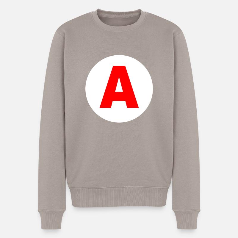 Ein Lern - Männer Premium Bio Pullover - Taupe